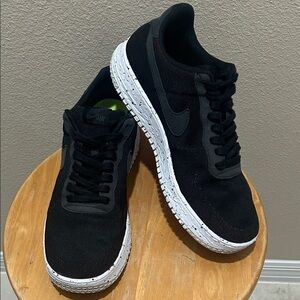 Nike Air Force 1 Low Crater Flyknit Black White. DC4831-003